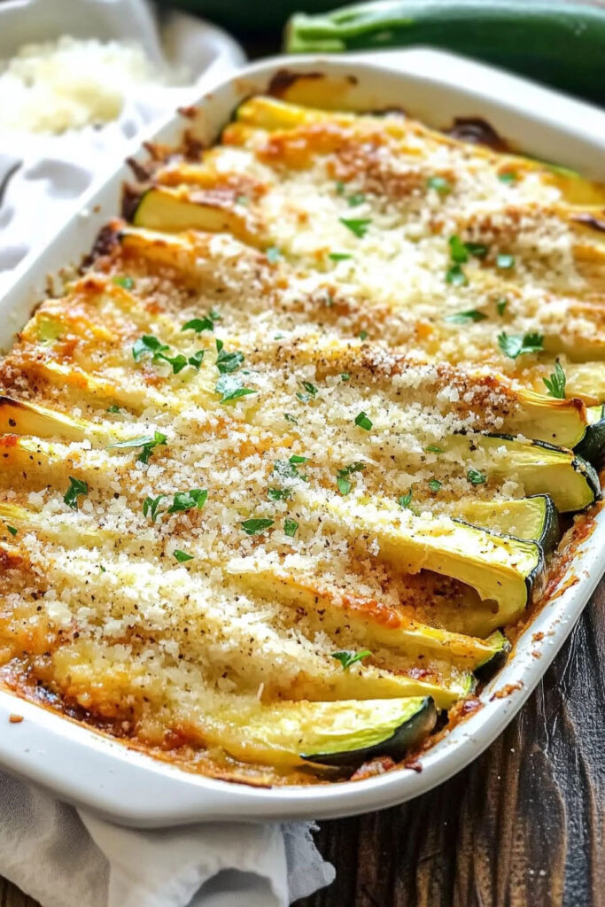 Baked Parmesan Zucchini