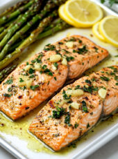 Low Carb Baked Salmon with Asparagus