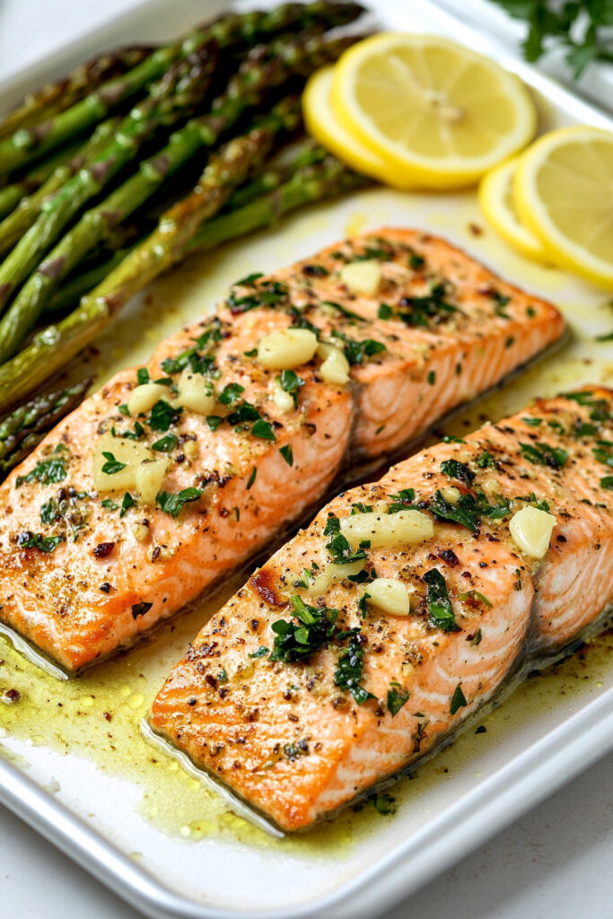 Baked Salmon with Asparagus