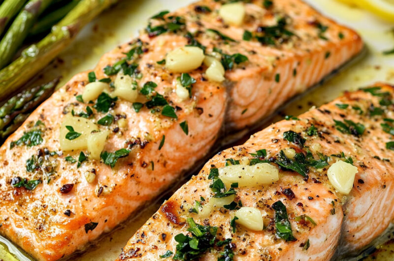 Baked Salmon with Asparagus