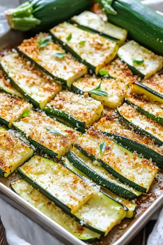 Baking the Zucchini