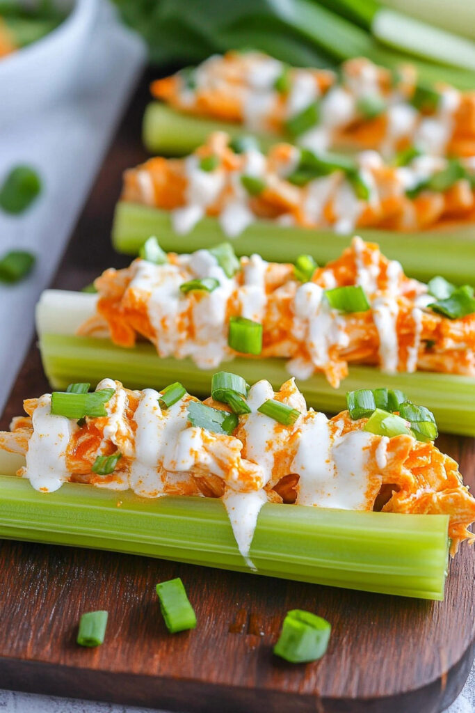 Buffalo Chicken Celery Sticks