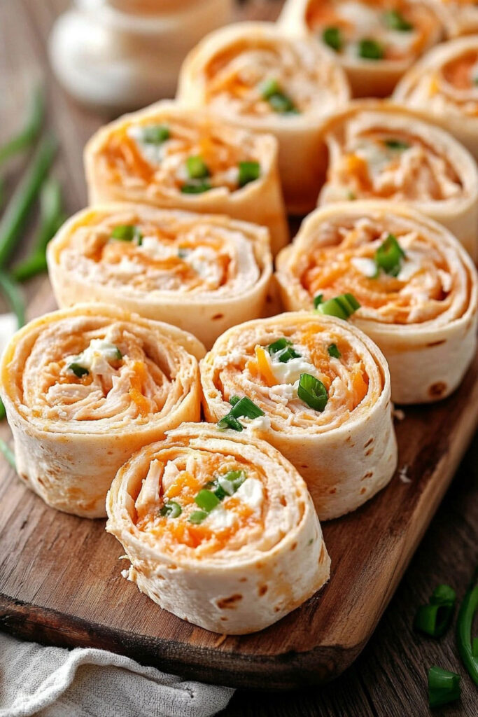 Buffalo Chicken Tortilla Roll Ups