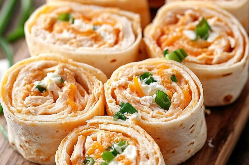 Buffalo Chicken Tortilla Roll Ups