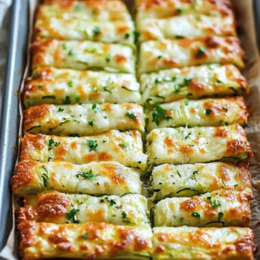 Cheesy Zucchini Breadsticks