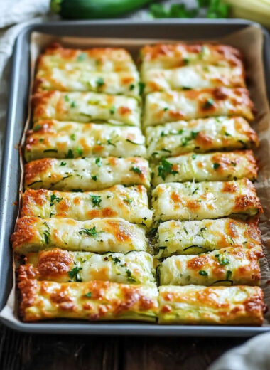 Cheesy Zucchini Breadsticks