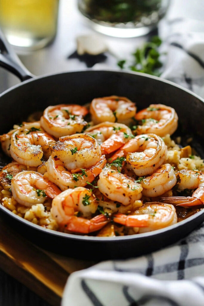 Cooking Instructions for Low-Carb Shrimp Skillet Meal