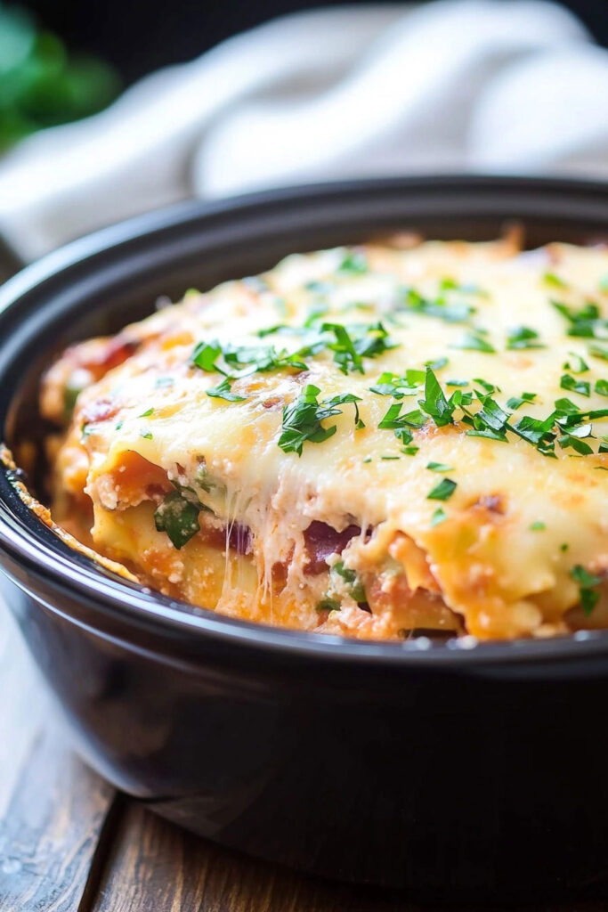 Cooking the Crock Pot Low Carb Lasagna