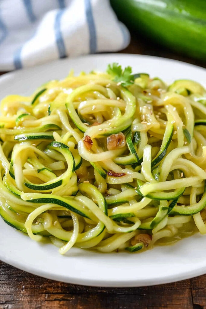 Cooking the Zucchini Noodles