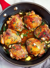 Keto Garlic Butter Chicken Thighs