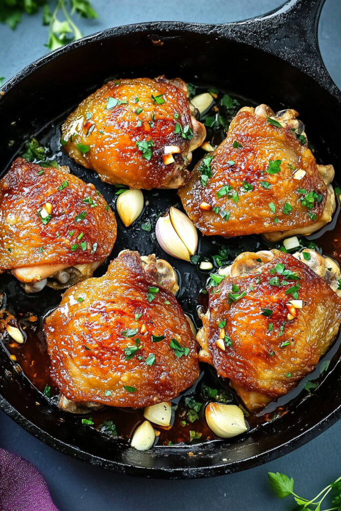 Instructions Garlic Butter Chicken Thighs