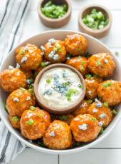 Keto Buffalo Chicken Meatballs