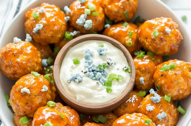 Keto Buffalo Chicken Meatballs