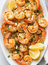 Keto Lemon Garlic Butter Shrimp