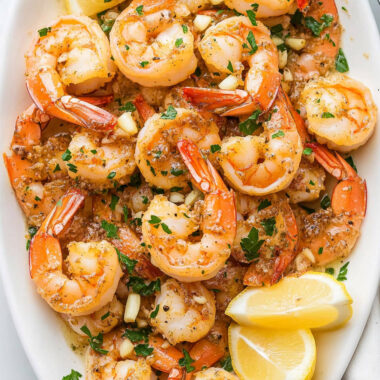 Keto Lemon Garlic Butter Shrimp