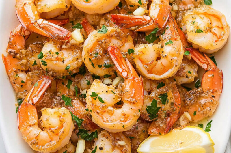 Keto Lemon Garlic Butter Shrimp