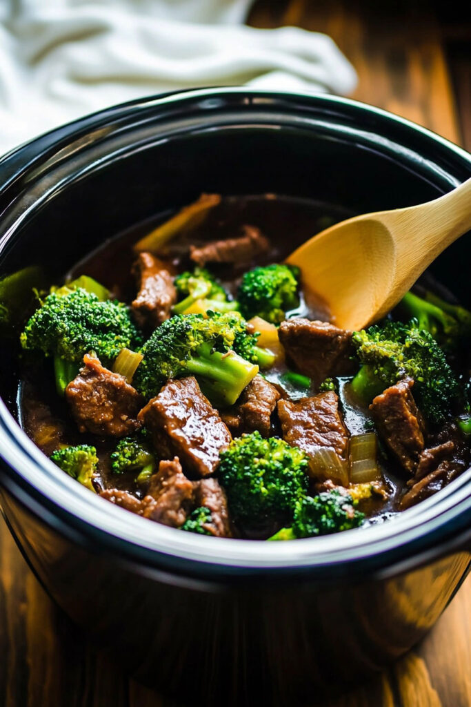 Low-Carb Crock Pot Beef and Broccoli