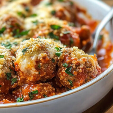 Meatball Parmesan Casserole