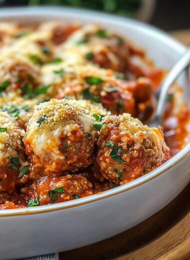 Meatball Parmesan Casserole