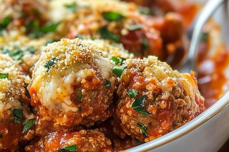 Meatball Parmesan Casserole