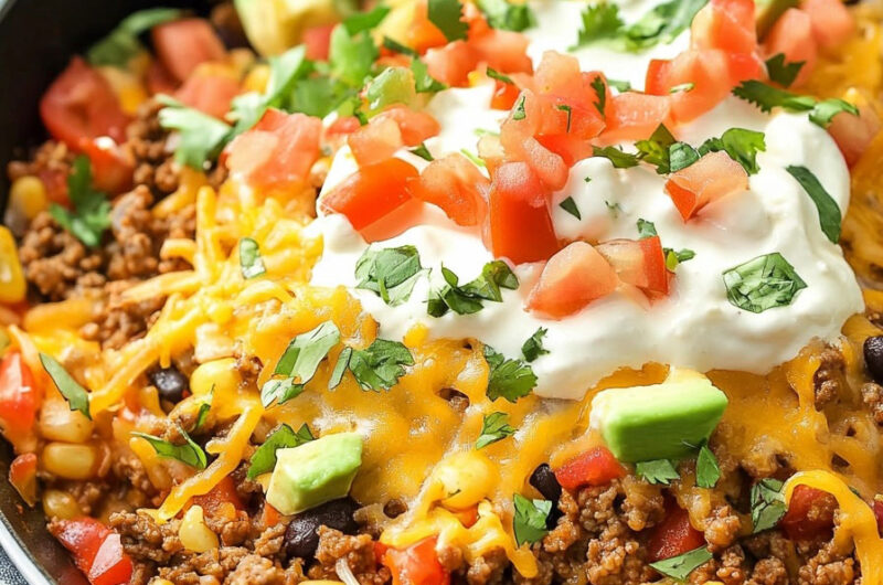 Cheesy Taco Skillet