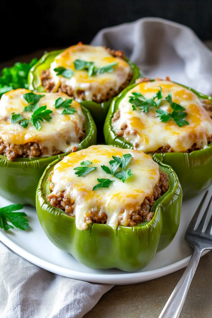 Philly Cheesesteak Stuffed Peppers