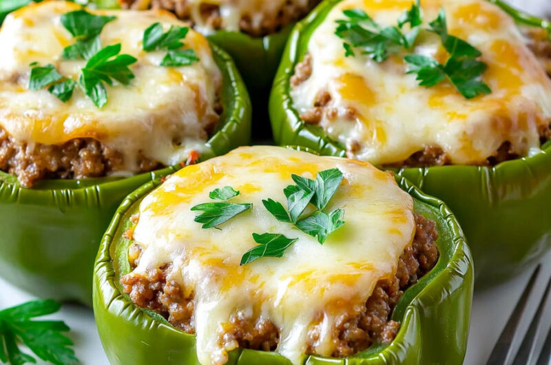 Philly Cheesesteak Stuffed Peppers