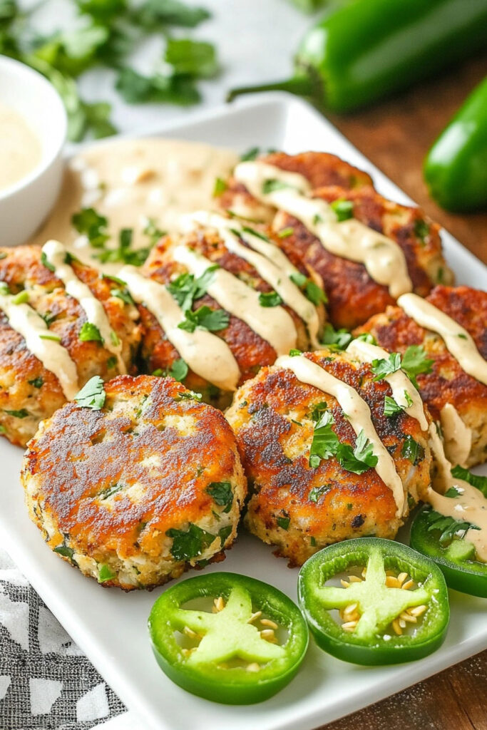 Preparation Tuna Cakes with Jalapeño and Cilantro