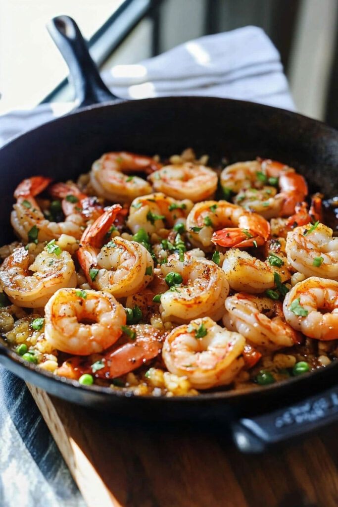 Prepare the Shrimp Skillet Meal