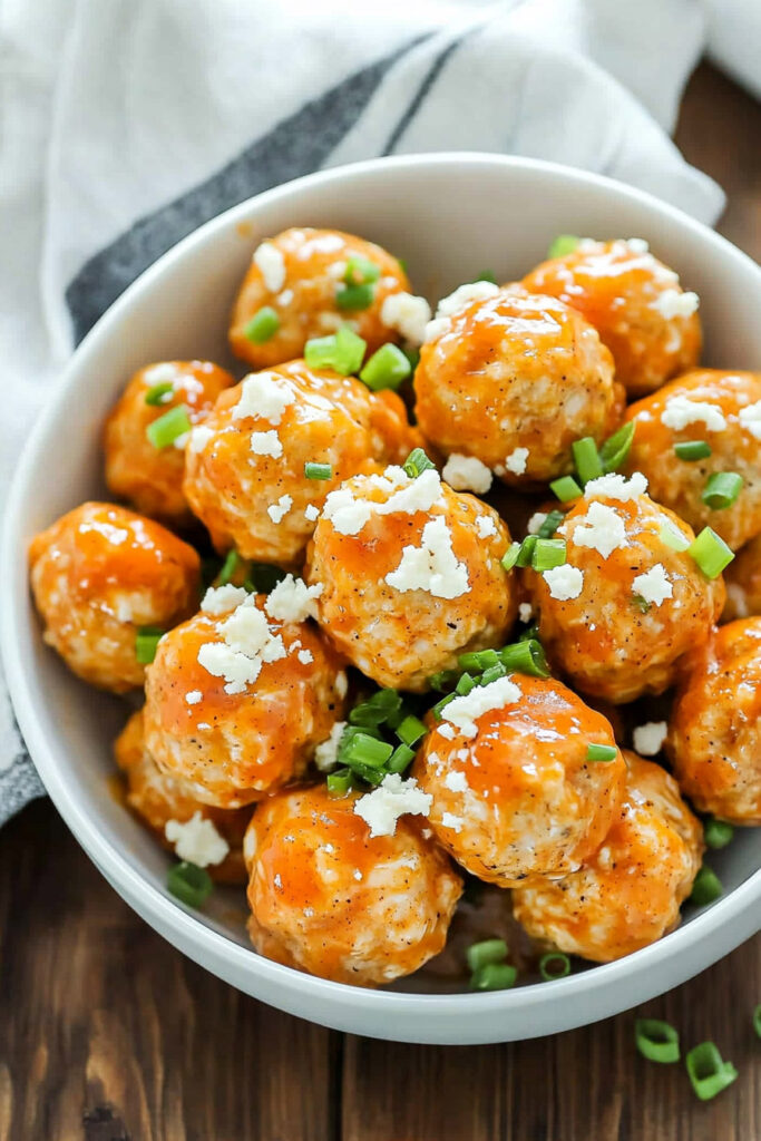 Preparing the Keto Buffalo Chicken Meatballs