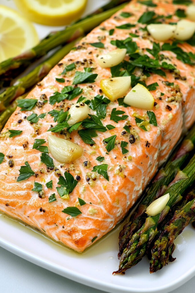 Preparing the Salmon and Asparagus