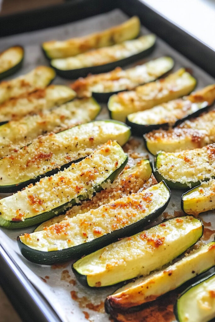 Serve Baked Parmesan Zucchini