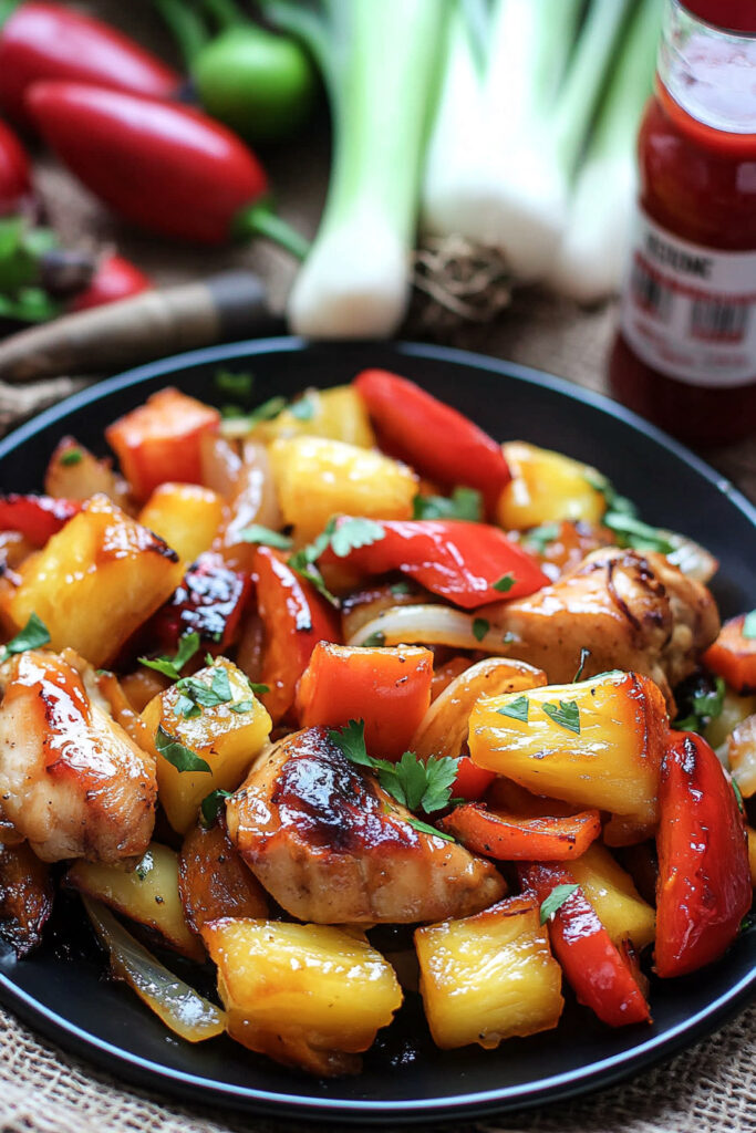 Serve Keto Sweet & Sour Chicken Sheet Pan Meal