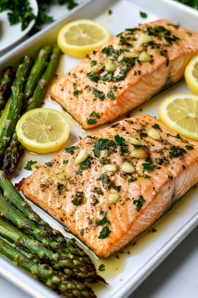 Serving Suggestions Baked Salmon with Asparagus