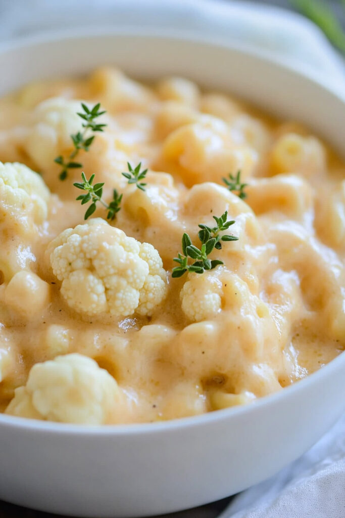 Serving Suggestions Cauliflower Mac and Cheese