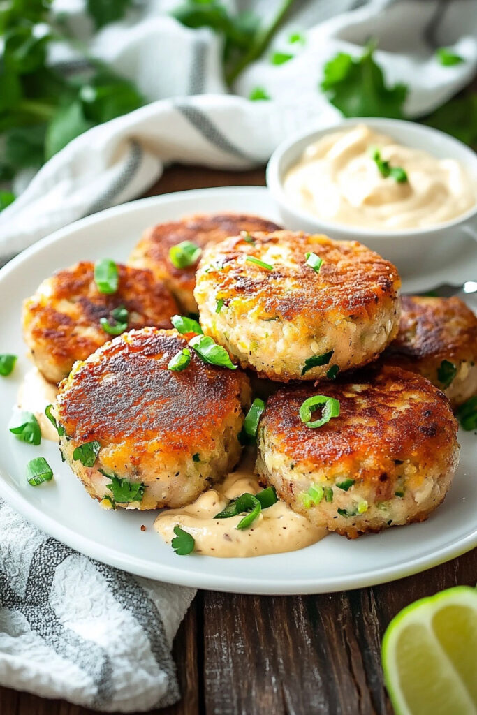 Serving Suggestions Tuna Cakes with Jalapeño and Cilantro