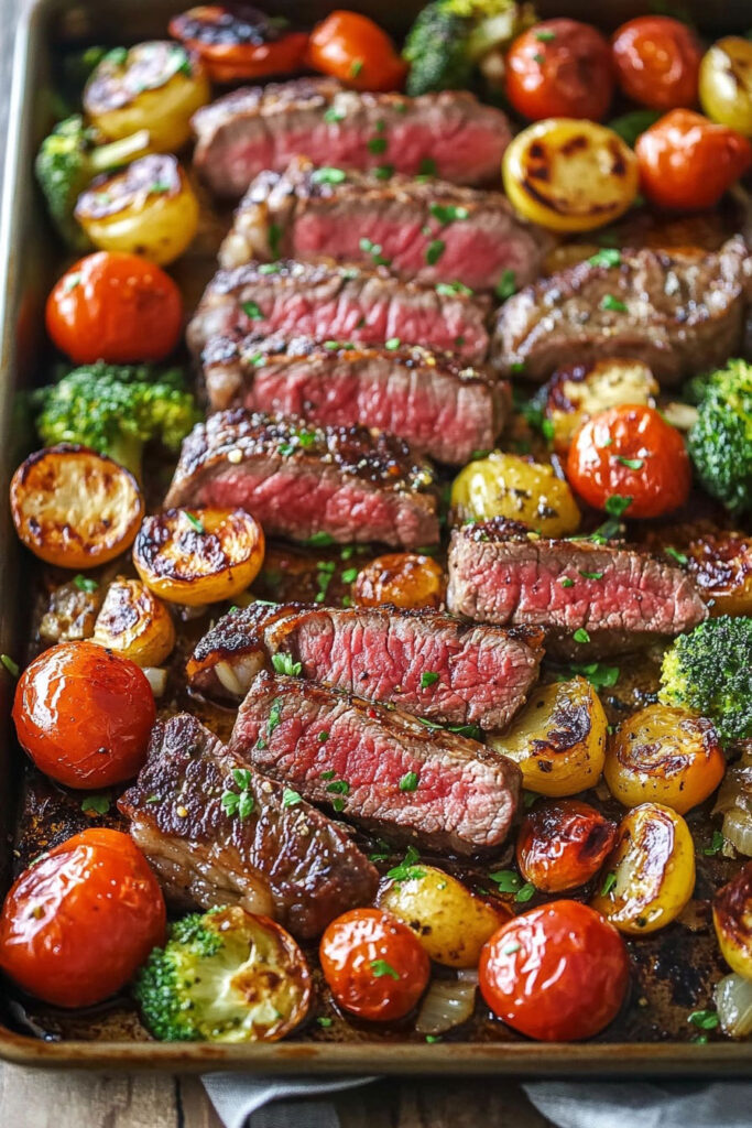 Sheet Pan Steak and Veggies