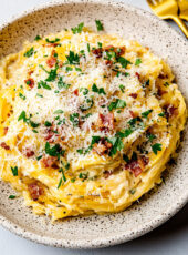 Low-Carb Spaghetti Squash Carbonara