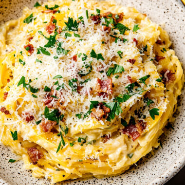 Spaghetti Squash Carbonara