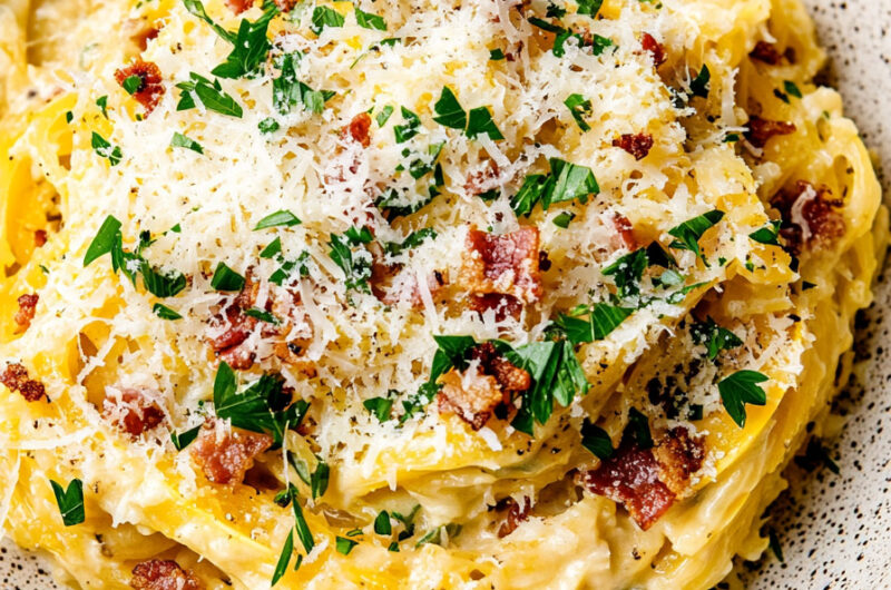 Spaghetti Squash Carbonara