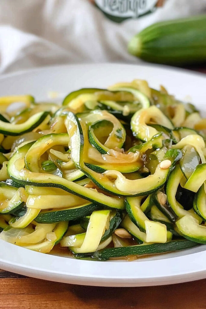 Stir Fry Zucchini Noodles