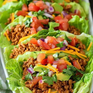 Turkey Taco Lettuce Wraps