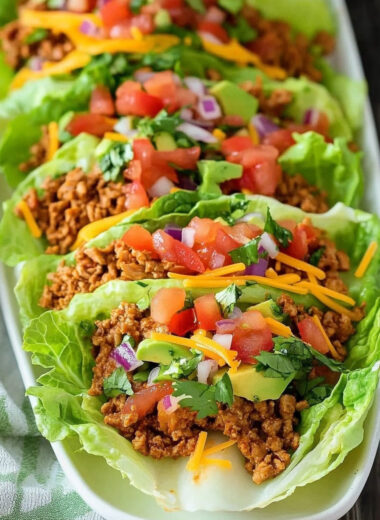 Turkey Taco Lettuce Wraps